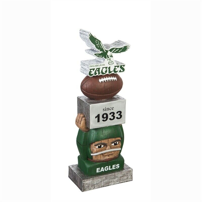 Philadelphia Eagles Vintage Tiki Totem Statue NFL