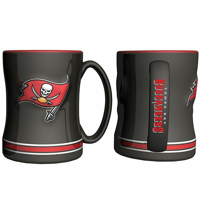 Tampa Bay Buccaneers - Team Color Sculpted 14oz Relief Mug