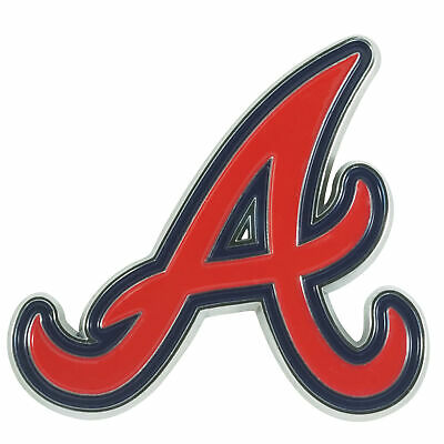 Atlanta Braves - 3" x 3.2" Color Metal Emblem