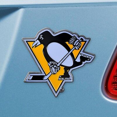Pittsburgh Penguins - Logo Metal 3" x 3.2" Auto Emblem