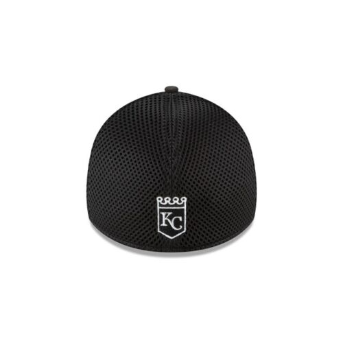 Kansas City Royals - Black White Neo 39Thirty Flex Hat, New Era