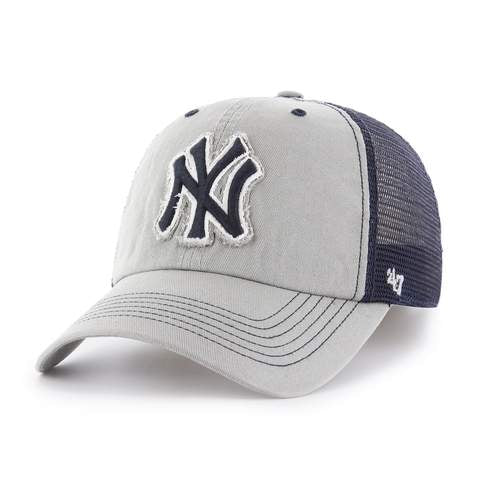 New York Gray - Taylor Closer with Navy Mesh Flex Fit Hat, 47 Brand