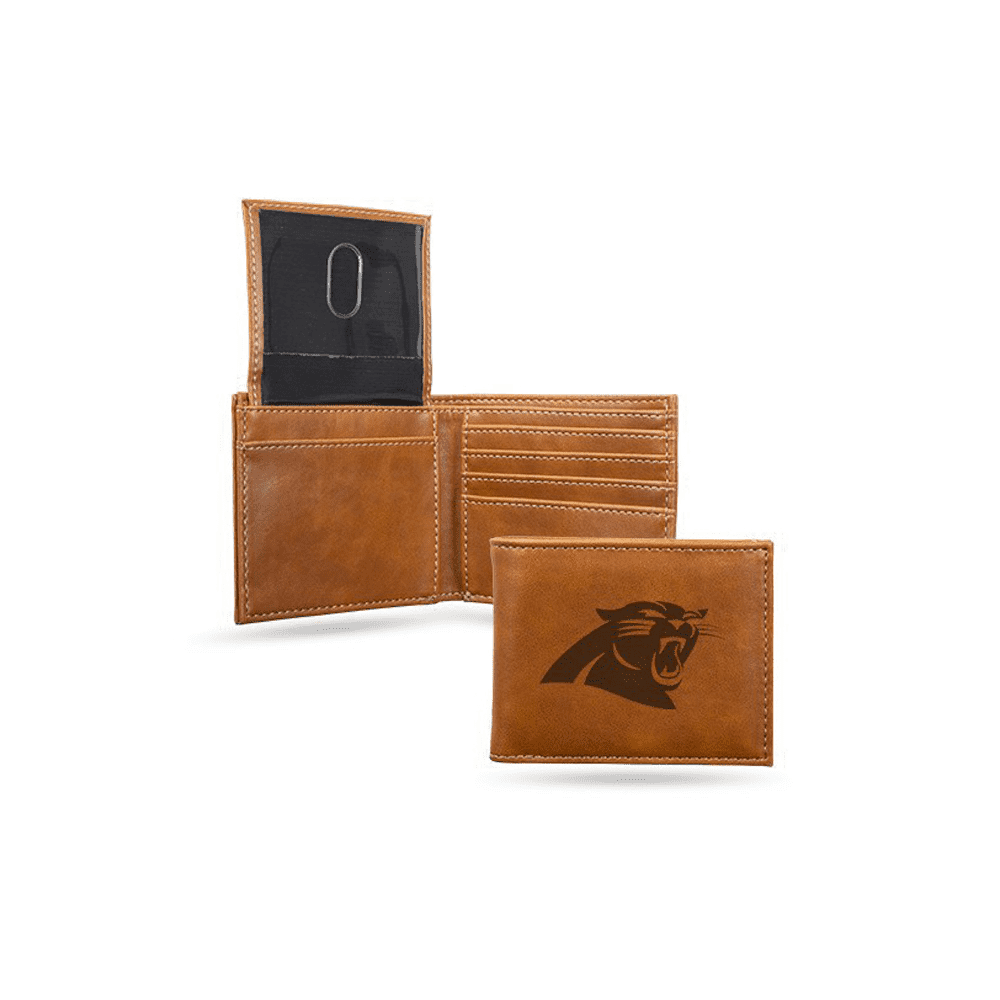 Carolina Panthers Laser Engraved Billfold Wallet