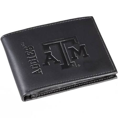 Texas - A&M Aggies Black Leather Bifold Wallet