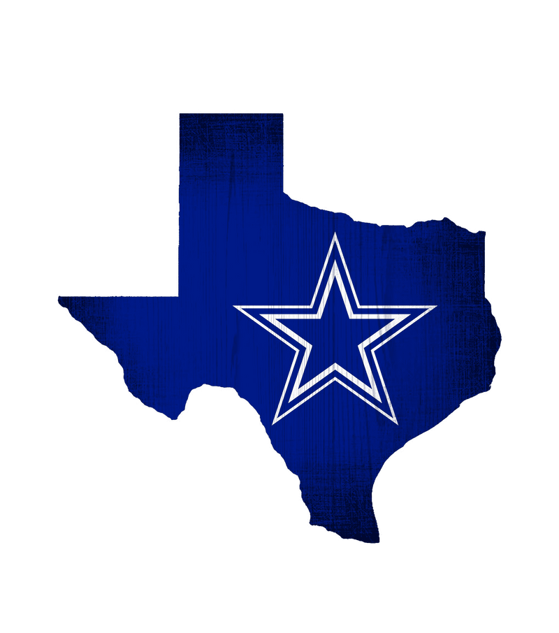 Dallas Cowboys State Team Color Logo Sign