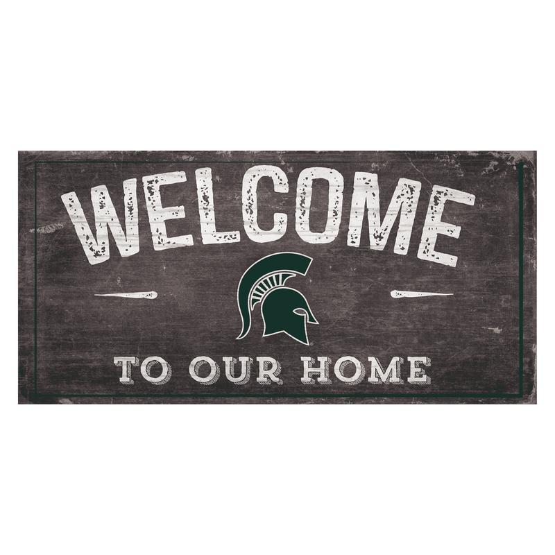Michigan State Spartans State Team Color Logo Sign