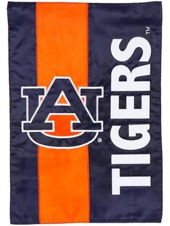 Auburn Tigers Striped Garden Flag