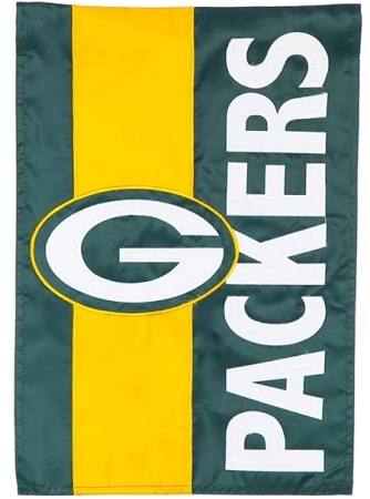 Green Bay Packers Striped Garden Flag