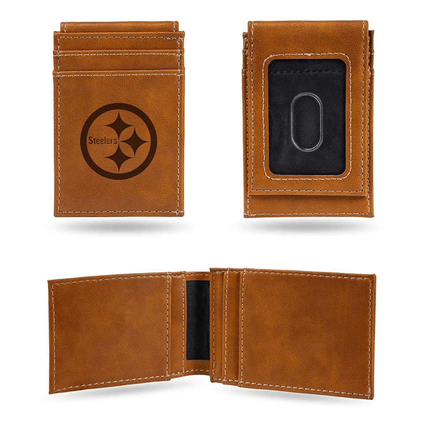 Pittsburgh Steelers Laser Engraved Front Pocket Wallet