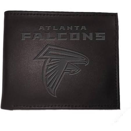 Atlanta Falcons Black Leather Bi-Fold Wallet