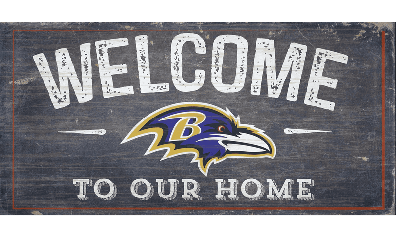 Baltimore Ravens Welcome Distressed Sign
