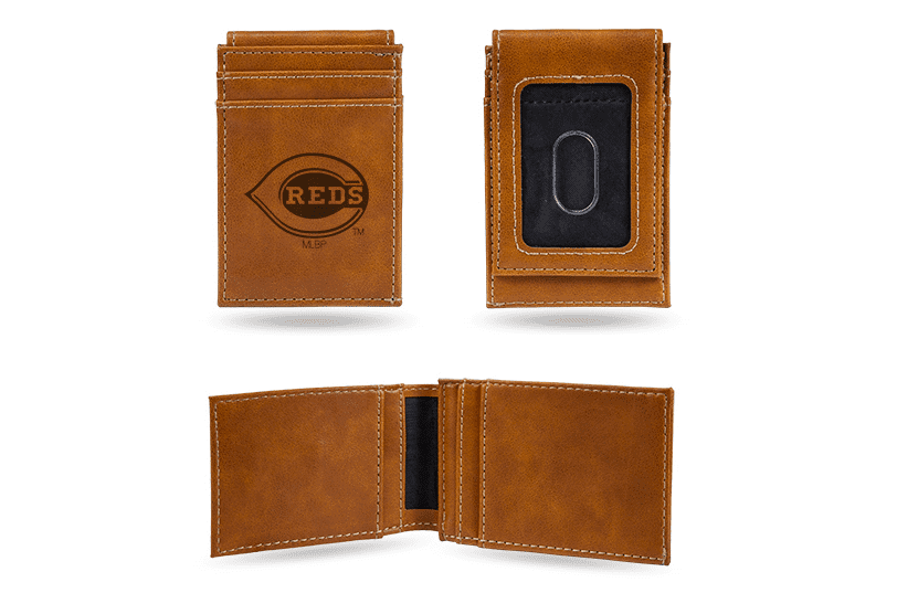 Cincinnati Reds Laser Engraved Front Pocket Wallet