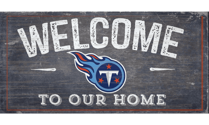 Tennessee Titans Welcome Distressed Sign