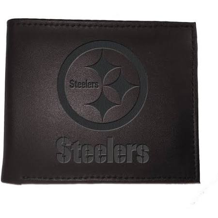 Pittsburgh Steelers Black Leather Bi-Fold Wallet