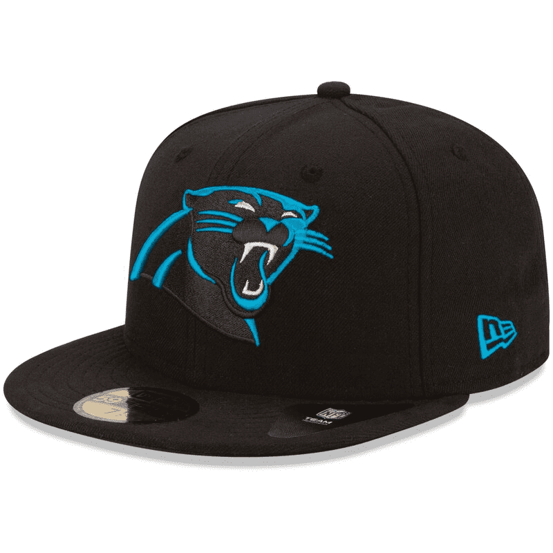 Carolina Panthers - Black 59Fifty Fitted Hat, New Era