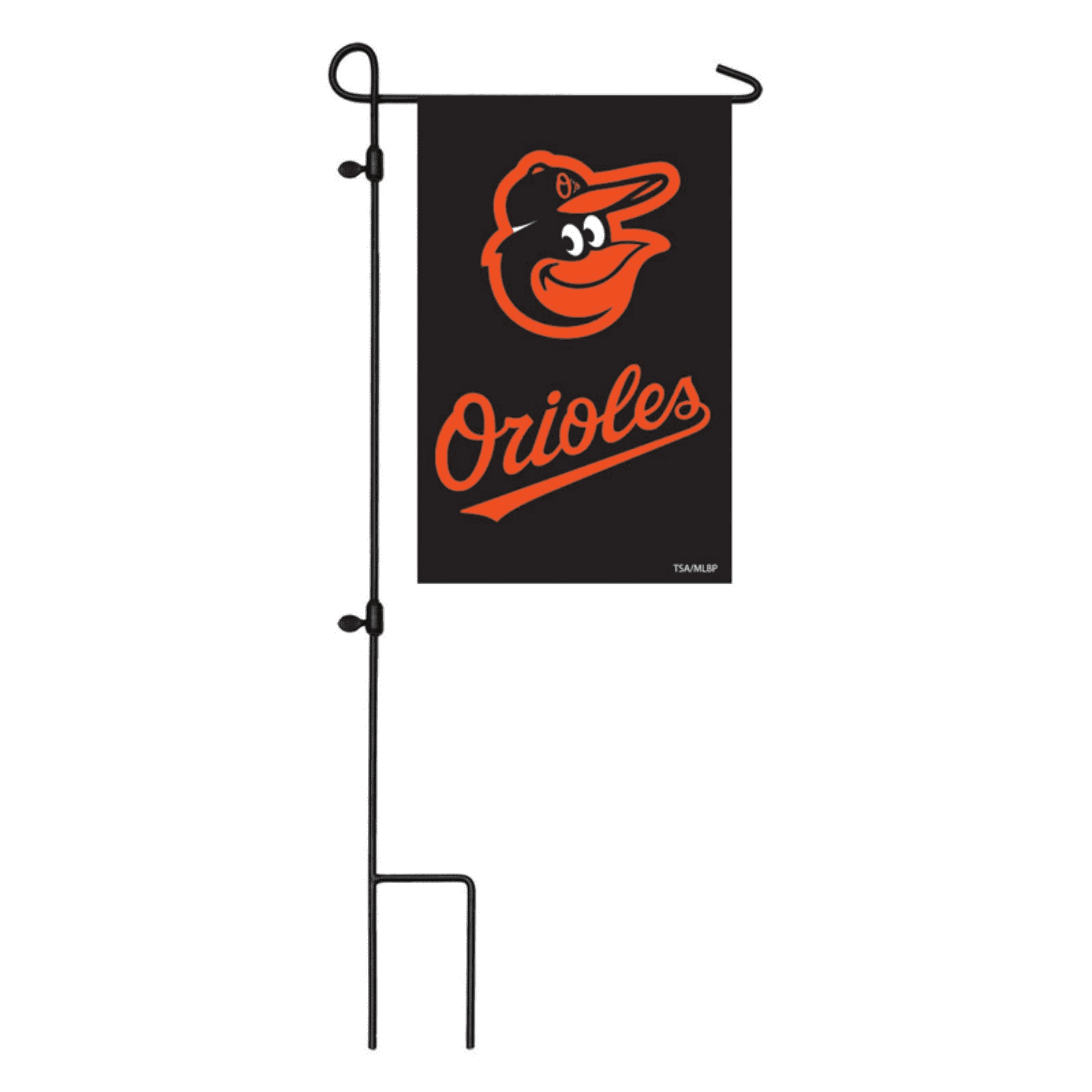 Baltimore Orioles Applique Double-Sided Garden Flag