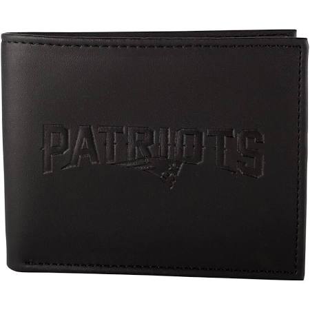 New England Patriots Black Leather Bi-Fold Wallet