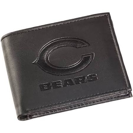 Chicago Bears Black Leather Bi-Fold Wallet