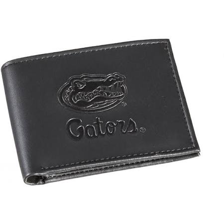 Florida Gators Black Leather Bi-Fold Wallet