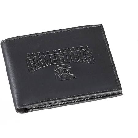 South Carolina Gamecocks Black Leather Bi-Fold Wallet