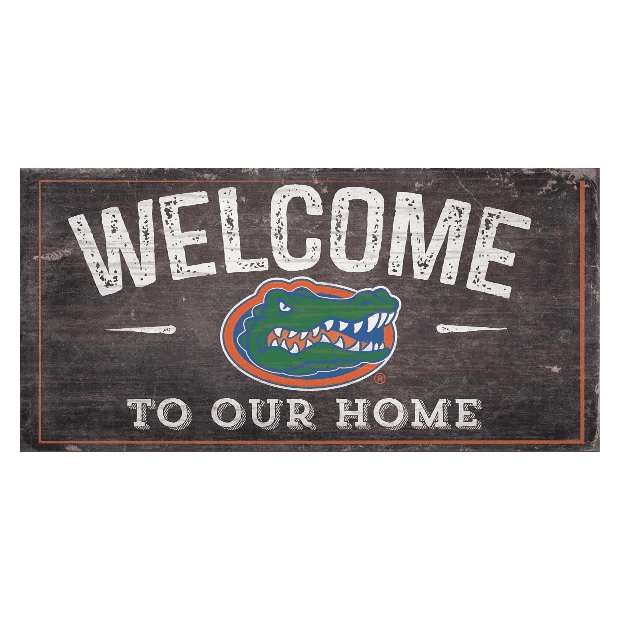 Florida Gators Welcome Distressed Sign