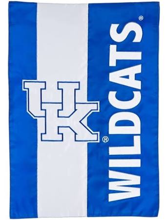 Kentucky Wildcats Striped Garden Flag