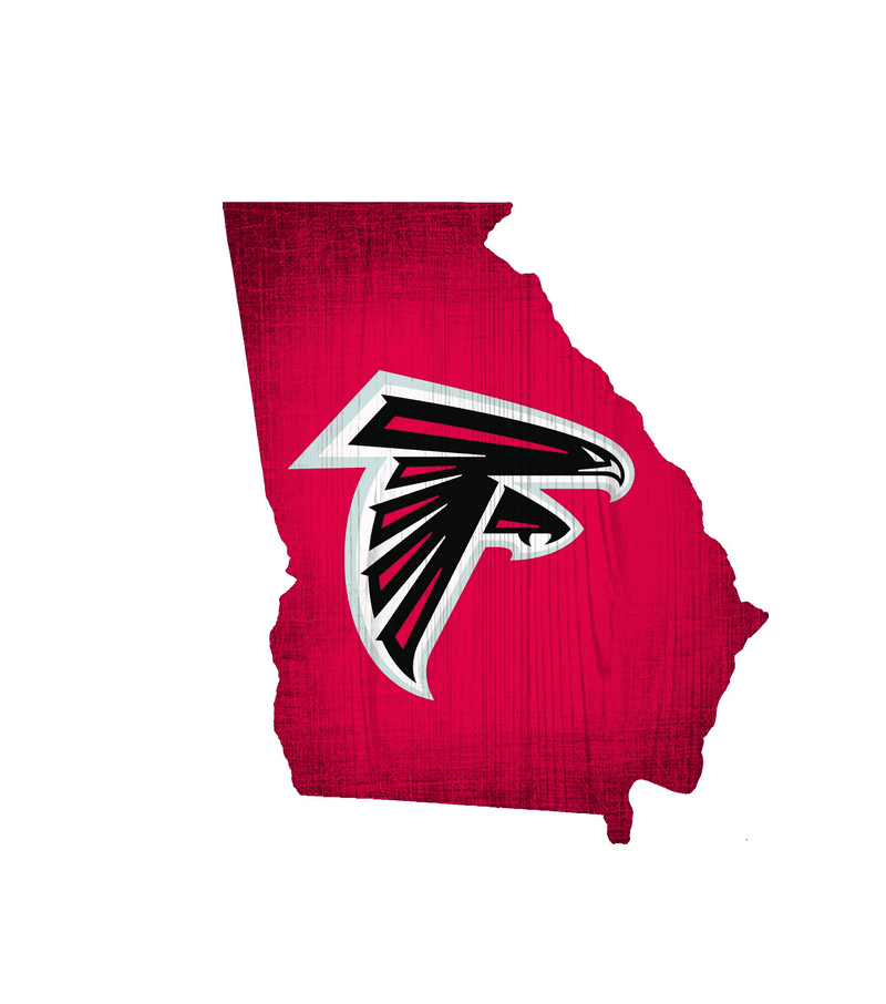 Atlanta Falcons State Team Color Logo Sign