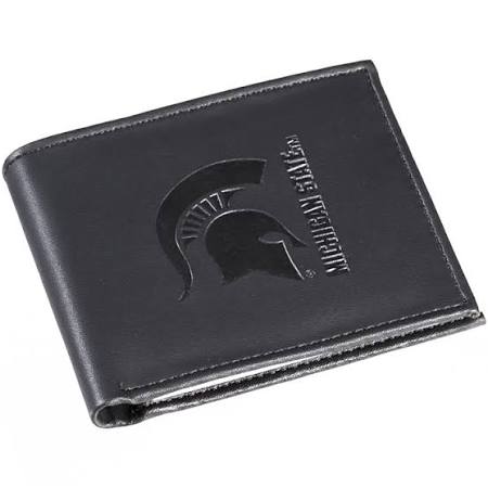 Michigan State Spartans - Black Leather Bifold Wallet