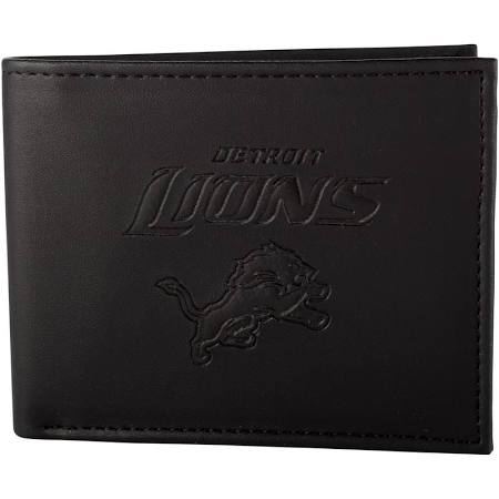 Detroit Lions Black Leather Bi-Fold Wallet