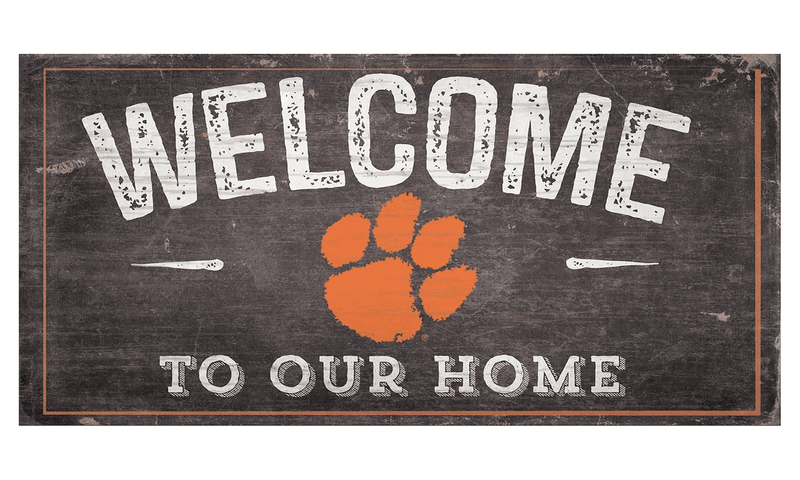 Clemson Tigers Welcome Distressed SignV