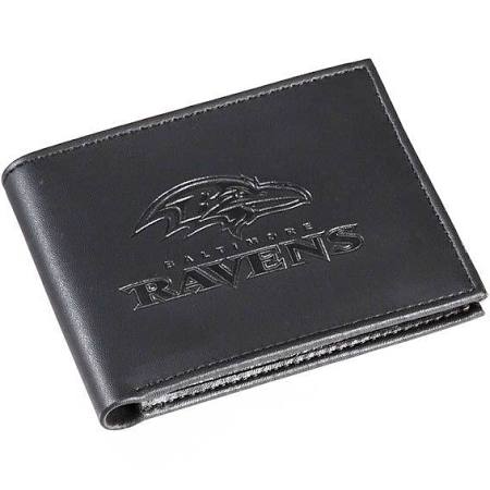 Baltimore Ravens Black Leather Bi-Fold Wallet