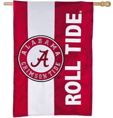 Alabama Crimson Tide - Striped House Flag