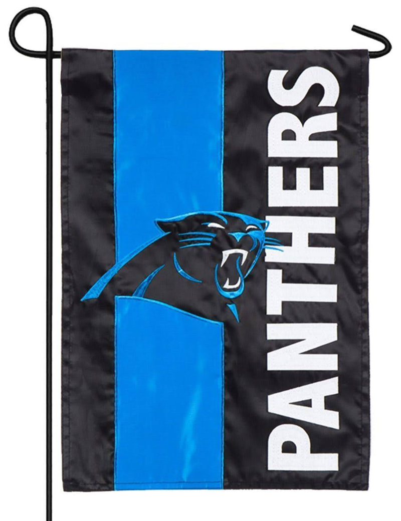 Carolina Panthers Striped Garden Flag