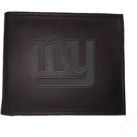 New York Giants Black Leather Bi-Fold Wallet