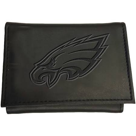 Philadelphia Eagles Black Leather Tri-Fold Wallet