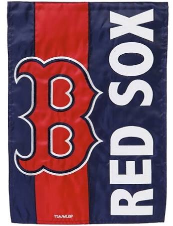 Boston Red Sox Striped Garden Flag