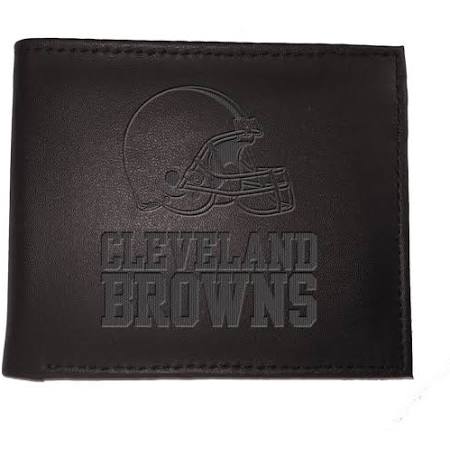 Cleveland Browns Black Leather Bi-Fold Wallet