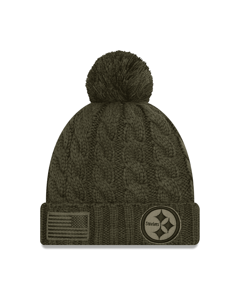 Women's Pittsburgh Steelers Salute To Service Pom Knit Hat