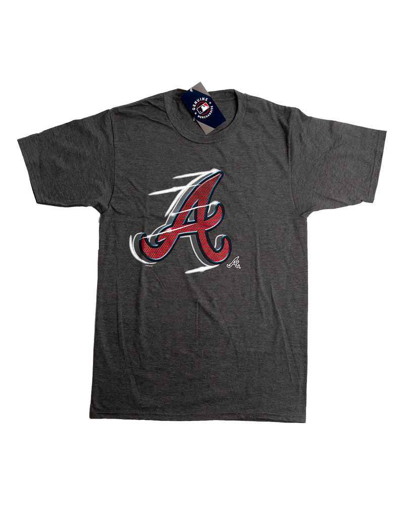 Atlanta Braves - Charcoal Charcoal Heather T-Shirt