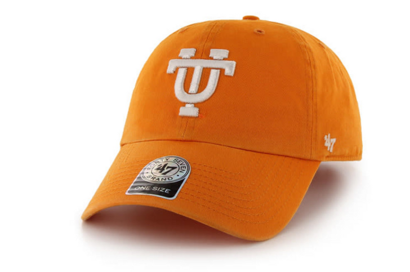 Tennessee Volunteers - Vin Vibrant Orange Clean Up with Back Strap EMB Hat, 47 Brand