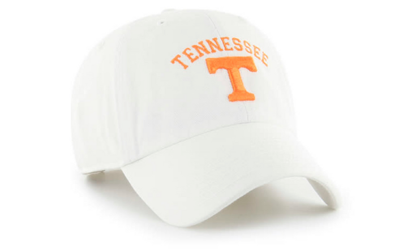 Tennessee Volunteers - White Classic Arch Clean Up Hat, 47 Brand