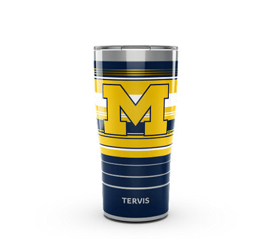Michigan Wolverines - Hype Stripes Stainless Steel Tumbler