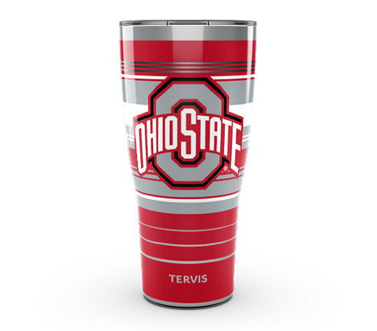 Ohio State Buckeyes - Hype Stripes Stainless Steel Tumbler