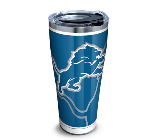 NFL Detroit Lions Rush Stainless Steel With Hammer Lid 30 Oz Tumbler