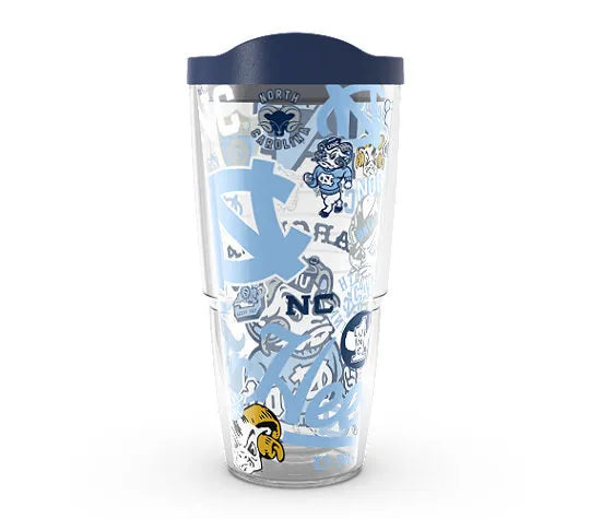 North Carolina Tar Heels - All Over Plastic Tumbler