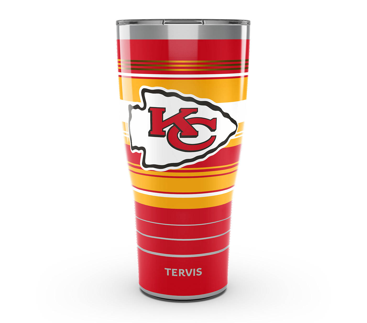 Kansas City Chiefs - NFL Hype Stripes Stainless Steel Tumbler