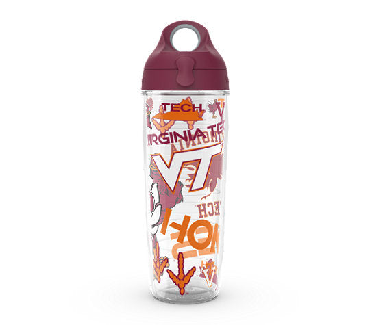 Virginia Tech Hokies - All Over Plastic Tumbler