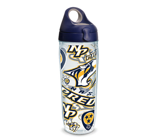 Nashville Predators - All Over 24oz Water Bottle