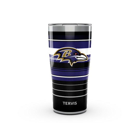 Baltimore Ravens - NFL Hype Stripes Stainless Steel Tumbler
