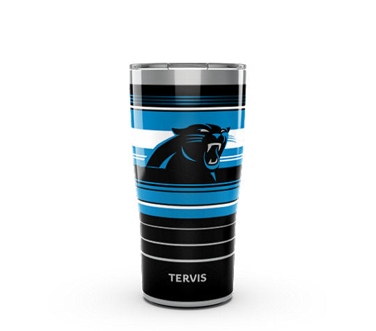 Carolina Panthers - NFL Hype Stripes Stainless Steel Tumbler